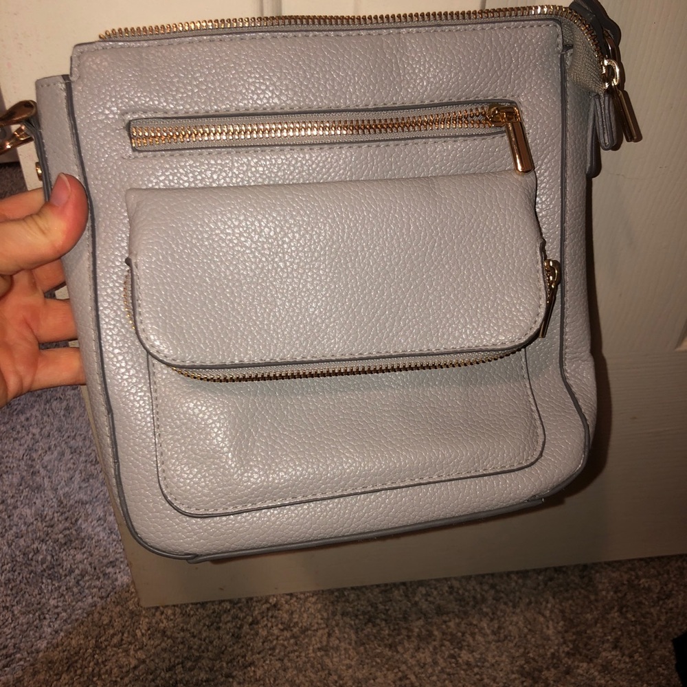 Cute grey crossbody purse